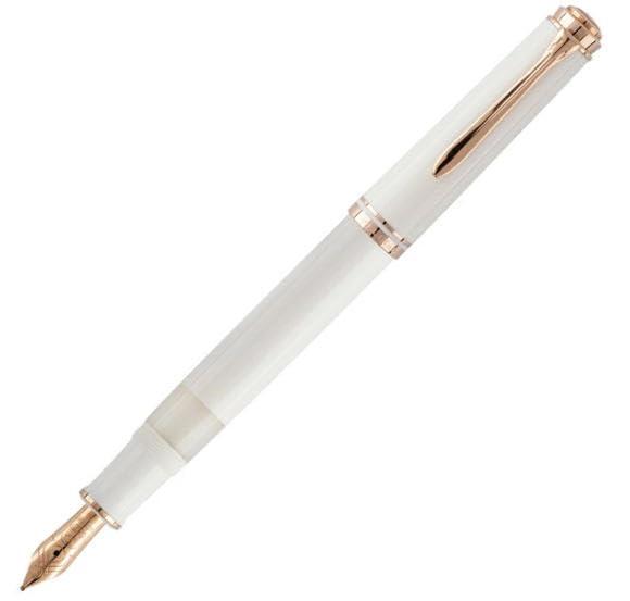 Pelikan ペリカン 万年筆 スーベレーン M600 ホワイト ローズゴールド 14K 吸入式｜スカイライト