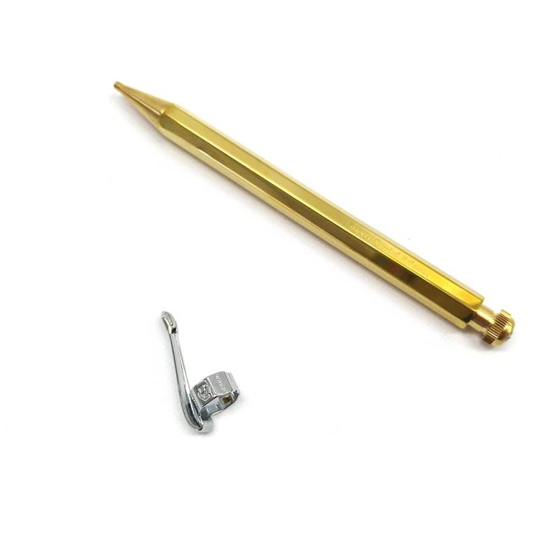 カヴェコ KAWECO 【専用クリップ付き】 SPECIAL スペシャル ペンシル ブラス 【2.0mm】 細身のボディーにクラシックなデザイン