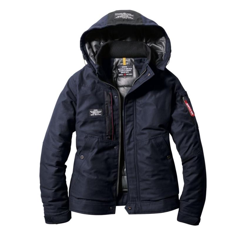 [BURTLE] 防寒服 秋冬 防寒 バートル サーモクラフト 防寒ジャケット(単品) 8210 Mサイズ 3ネイビー