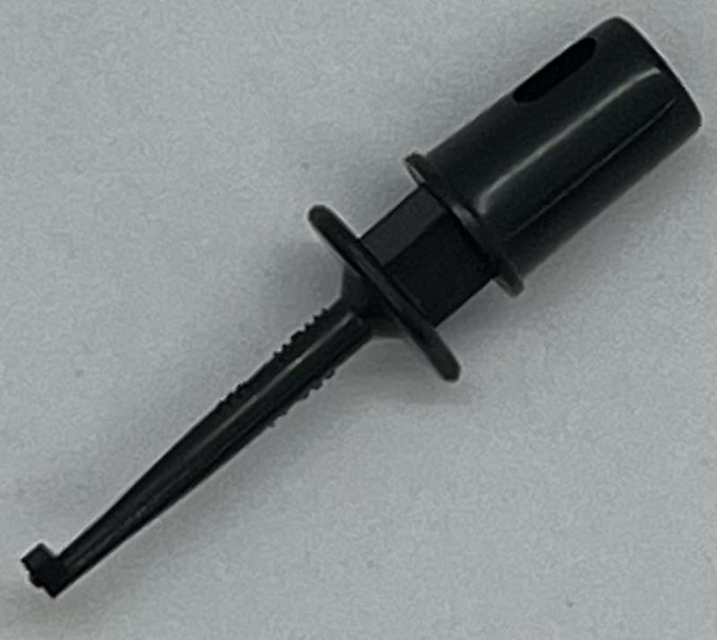 ミヤマ電器 ICテストクリップ 黒 0.3A MJ033-K 販売数量100個