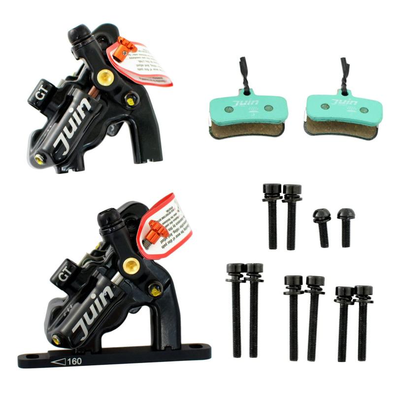 JUIN TECH GT-F 4 Pistons FlatMount Road CX Hydraulic Disc Brake Caliper Set, BK, JT2412｜スカイライト