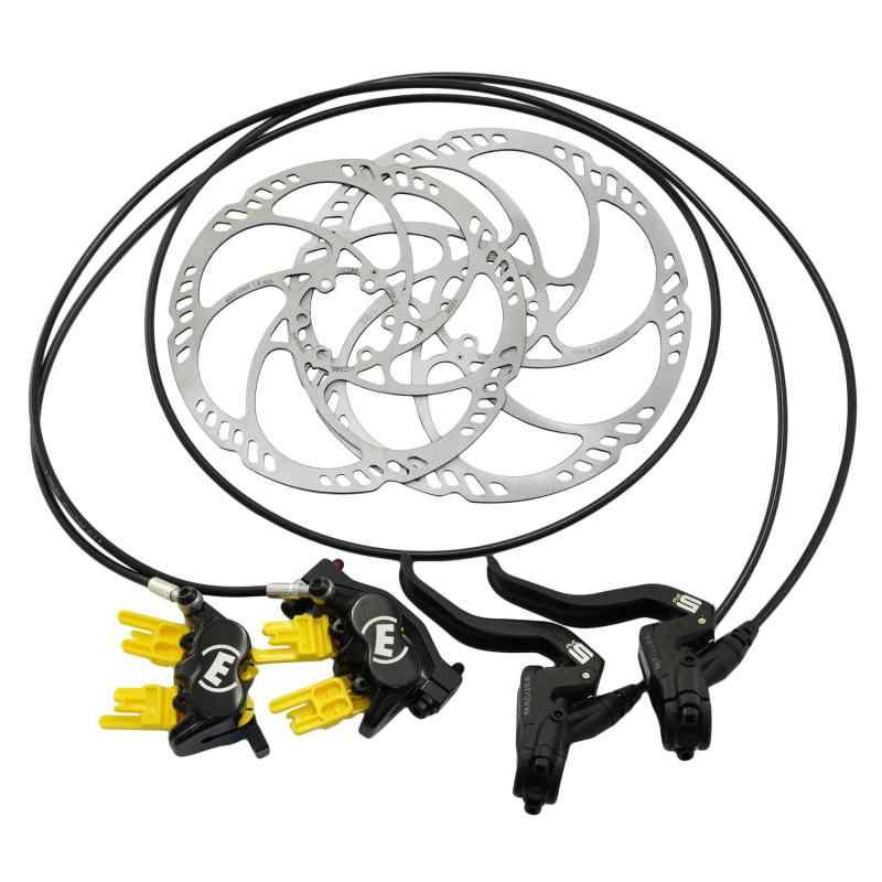 Magura MT5 4-Piston Post Mount Hydraulic Disc Brake Set w/ 180&203mm Rotor (F+R), MG2557