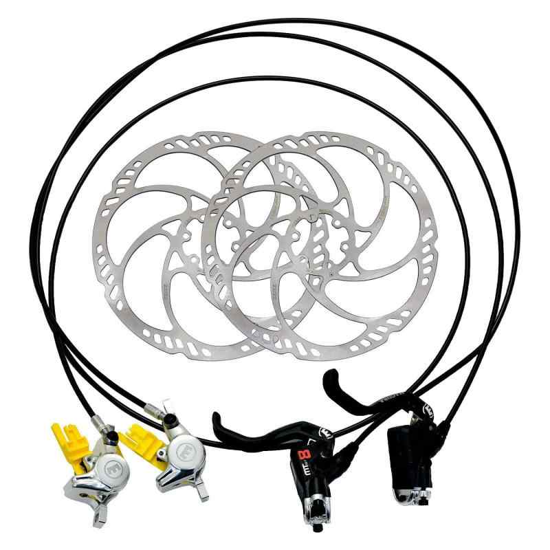 Magura MT8 Pro Carbon Post Mount Hydraulic Disc Brake Set w/ 203粍 Rotor (F+R), MG2845