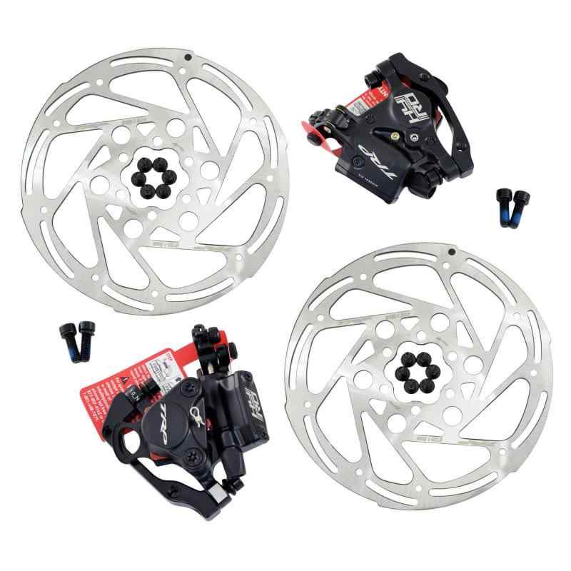 TRP HY/RD Road Hydraulic Disc Brake Set 160粍 with Rotor, Front and Rear, Black, MH1700