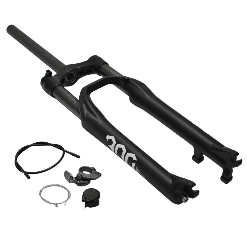 SPINNER 300 24" Suspension Fork 100 mm 1 1/8" Remote Lockout, Matte Black, SP2682-N｜スカイライト