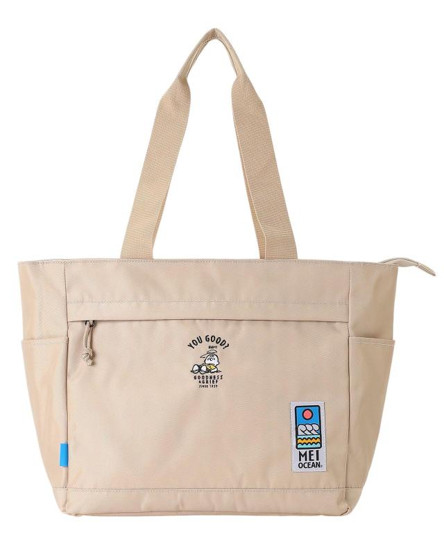 [メイオーシャン] トートバッグ [ピーナッツ75周年シリーズ] 13L (内側総柄プリント)[ 62108 / PEANUTS tote ] 大きめ A4収納