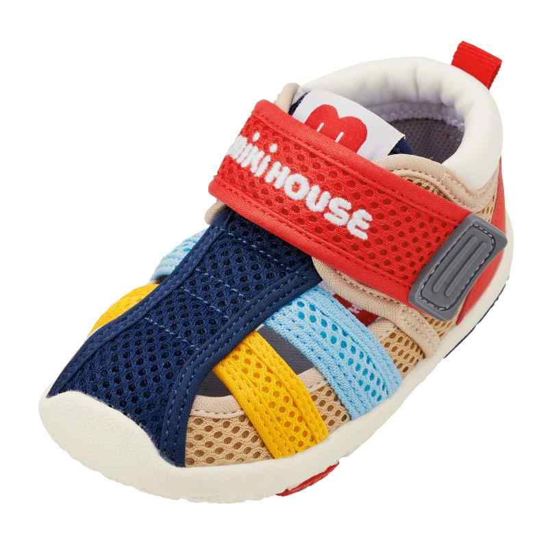 [ MIKIHOUSE (ミキハウス)] ウォーターベビーサンダル 12-9306-142 13 13.5 14 14.5 15 15.5 16 16.5 17 糎 浪花節的 もの言う花シューズ キッズ 御坊っちゃん うしろ帯 マルチ色つや