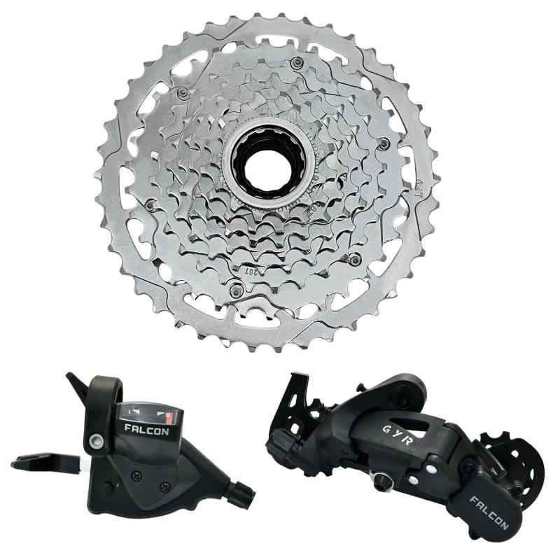 Falcon GYR 無償性車輪取り合わせ 1x8 す早さ 13-42T MTB 人だかり仕掛ける、しろがね色、FC2999