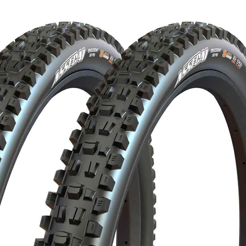MAXXIS ASSEGAI M356RU MTB Folding Tire TR EXO+ 3C MaxxTerra 27.5x2.5\u0026quot; Tire,Black, 2 Tire, MX2130