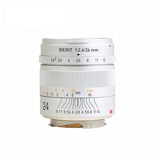 KIPON 単興味の中心水晶体 IBERIT (イベリット) 24粍 f / 2.4水晶体 for Sony相応う E水晶体 Frosted Silver(無光沢 しろがね色)