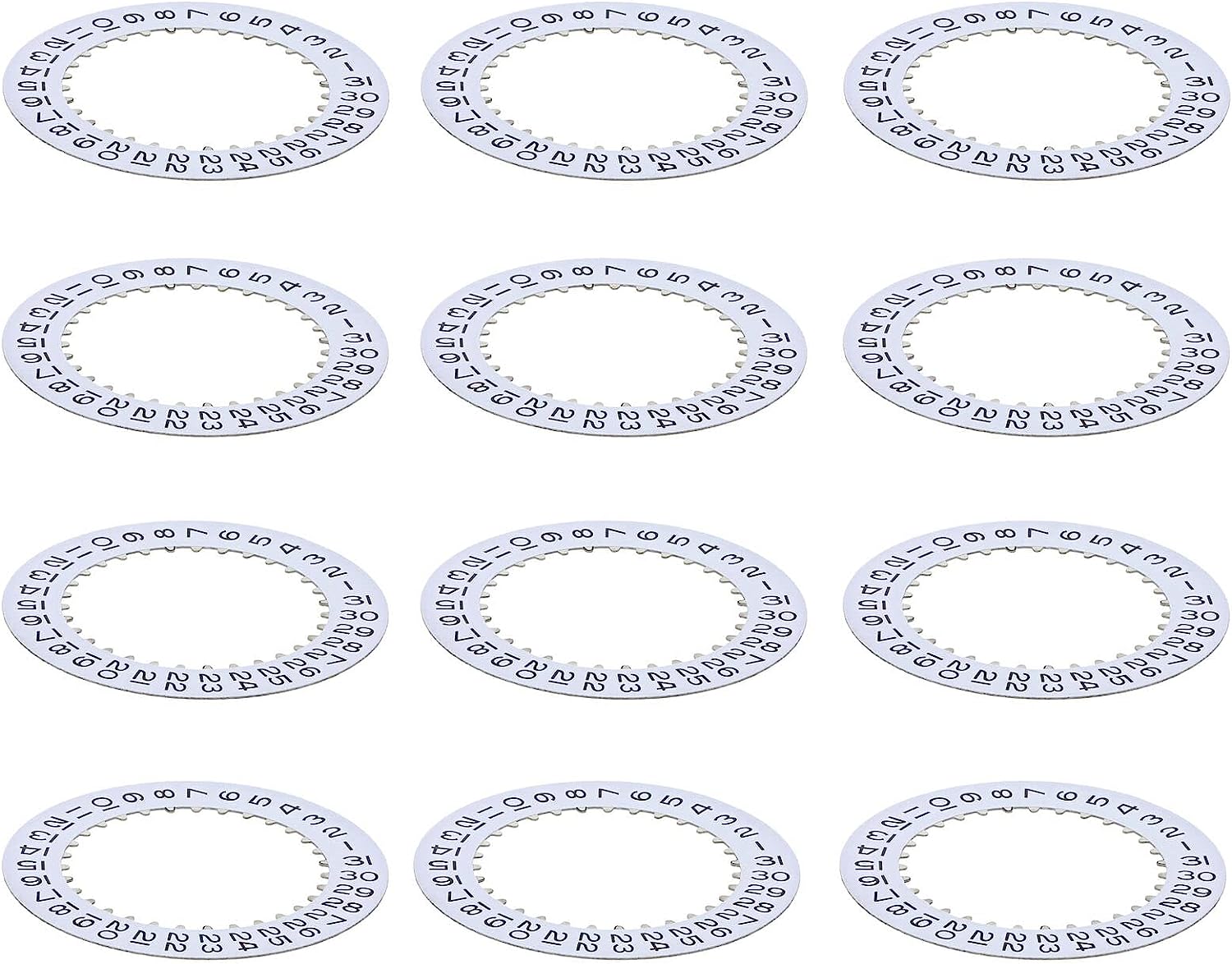 【中古】【輸入品・未使用】12日ディスクfor Rolex腕時計Datejust 3130???3135?16233?16234?16238?116234ホワイト