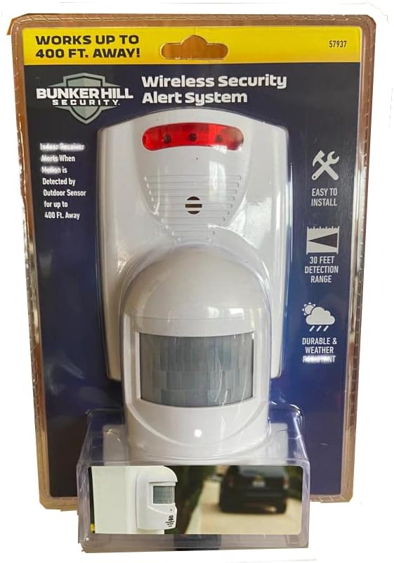 【中古】【輸入品・未使用】ワイヤレスモーションセンサー 私道アラートシステム 30フィート 40度