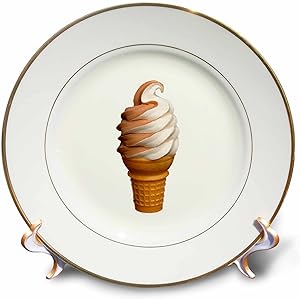 【中古】【輸入品・未使用】CP _ 1002?Ice Cream-Soft Serve-プレート 8 inch Porcelain Plate cp_1002_1