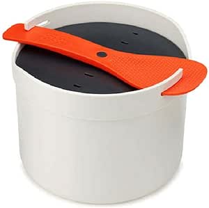 【中古】【輸入品・未使用】【正規品】 Joseph Joseph (ジョセフジョセフ) 電子レンジ調理器 M-クイジーン 電子レンジライスクッカー ストーン/オレンジ 450026