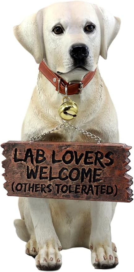 【中古】【輸入品・未使用】Ebros Gift 本物そっくりのペットパル ラブラドールレトリバー 像 高さ13.25インチ ゴールデンレトリバー 犬 ジングル襟 グリーティングサイン｜スカイマーケットプラス