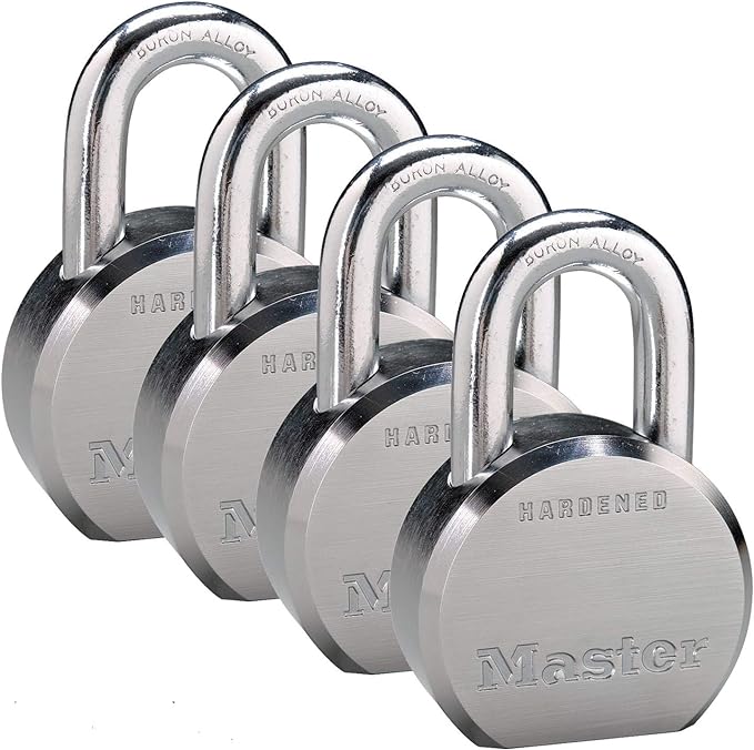 【中古】【輸入品・未使用】Master Lock 6230NKA-4 高セキュリティプロシリーズ 南京錠 バンプストップテクノロジー 4個入り