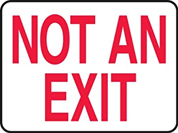 【中古】【輸入品・未使用】Accuform Signs mext910vpプラスチック安全サイン、凡例%ﾀﾞﾌﾞﾙｸｫｰﾃ% Not an Exit、長%ﾀﾞﾌﾞﾙｸｫｰﾃ% 7?%ﾀﾞﾌﾞﾙｸｫｰﾃ% x 10?%ﾀﾞﾌﾞﾙｸｫｰﾃ%幅X 0.055?%ﾀﾞﾌ｜スカイマーケットプラス