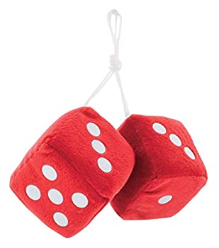 【中古】【インポート品・未当て嵌める】ハンギング 朦朧たる ダイス型 Fuzzy Dice RE×WH