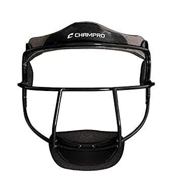 【中古】【インポート品・未当て嵌める】CHAMPRO ベイスボール/ソフトボール スロートガード 黒いこと 4.5in コマーシャル07H