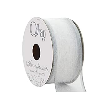 【中古】【輸入品・未使用】Offray 1.5インチ 3ヤード シルバー ワイヤー エッジ つや消し シアークラフト リボン 1 1/2インチ x 9フィート|スカイマーケットプラス