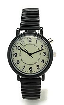 【中古】【輸入品・未使用】メンズ レディース 32mm ライトアップ ナイトライト ストレッチ 伸縮バンド ファッションウォッチ ブラック 17,651円