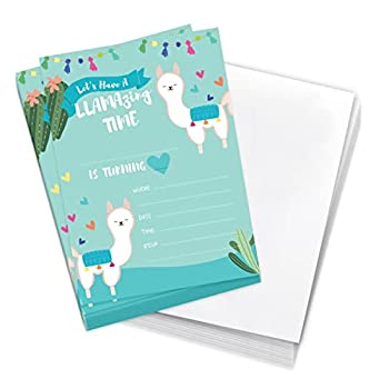 【中古】【インポート品・未当て嵌める】Llama 心うれしい誕生日誘い出す状 誘い出す状 誘い出す状 10枚 状ぶくろ付き添い人 お坊っちゃん お嬢さん ちびっ子 寄り合い