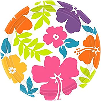 【中古】【輸入品・未使用】Hibiscus White Dinner Plates (50 count) ハイビスカスホワイトディナープレート（50カウント）♪ハロウィン♪クリスマス♪
