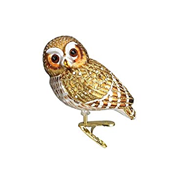 【中古】【輸入品・未使用】Old World Christmas Glass Ornament - Pygmy Owl
