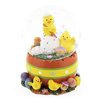 【中古】【インポート品・未当て嵌める】BestPysanky ひよこかざり付ける 復活祭エッグ スノードーム インテリア小物・置物-インテリア・寝具・収納