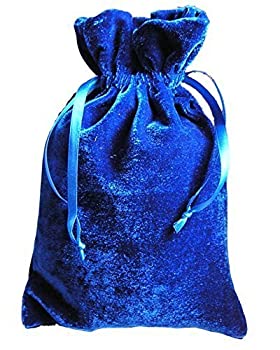 【中古】【輸入品・未使用】Tarot/rune Dice Gift Bag Royal Blue Velvet Drawstring Bag 6x9 by Paper Mart|スカイマーケットプラス