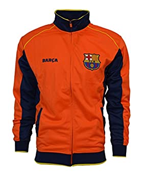 【中古】【輸入品・未使用】FCバルセロナ ジャケット トラック サッカー 大人用サイズ サッカー フットボール 公式商品 (ネイビー - オレンジ M)｜スカイマーケットプラス