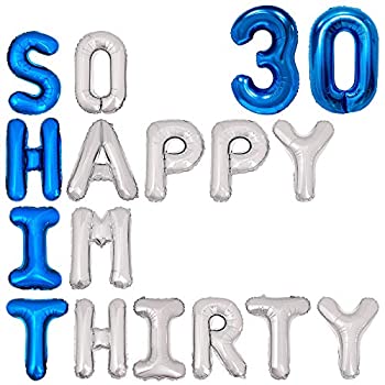 最大51 オフ 30歳の誕生日デコレーション 彼に So Happy Im Thir0バルーン Dirty 30歳の誕生日パーティー用品 30歳の 誕生日バルーン バナー Fucoa Cl