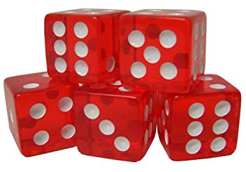 【中古】【輸入品・未使用】25半透明カラー16?mm Casino Dice???Chooseカラー。|スカイマーケットプラス