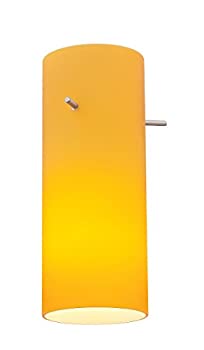 【中古】【インポート品・未当て嵌める】Access Lighting 23130-AMB Cylinder Pendant Glass Shade%ｶﾝﾏ% Amber Glass Finish by Access Lighting その他-インテリア・寝具・収納
