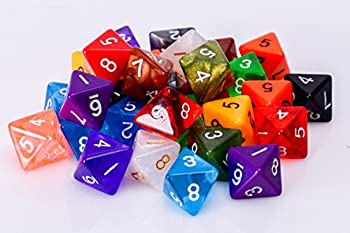 【中古】【輸入品・未使用】25 Count Assorted Pack of 8 Sided Dice - Multi Colored Assortment of D8 Polyhedral Dice|スカイマーケットプラス