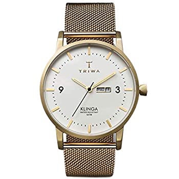 【中古】【輸入品・未使用】TRIWA Klinga メンズ ミニマリスト ドレスウォッチ ラグジュアリー腕時計 メンズ 38mm 39 mm アイボリー(Ivory)