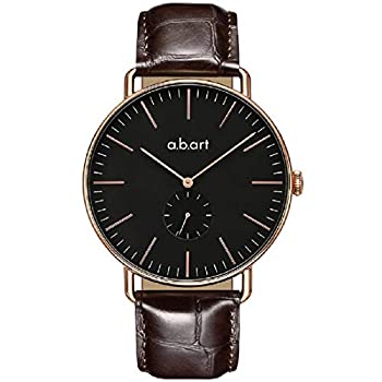 【中古】【輸入品・未使用】A。B。Art fr41???015シリーズanalog-quartzブラックダイヤルメンズ腕時計 Croco Alexander Calf-Dark Brown|スカイマーケットプラス
