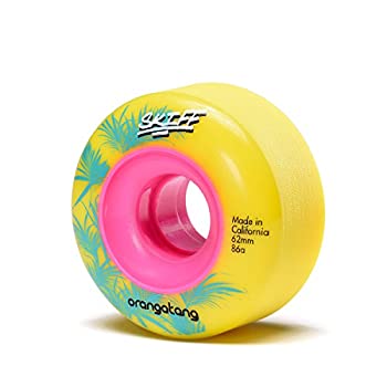 【中古】【輸入品・未使用】Orangatang Skiffs 62/86A Skate Wheels - Yellow - by Orangatang