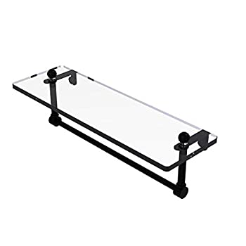 【中古】【輸入品・未使用】(41cm%ｶﾝﾏ% Matte Black) - 41cm Glass Vanity Shelf with Integrated Towel Bar (Build to Order) 44,352円