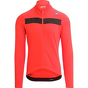 【中古】【輸入品・未使用】Castelli メンズ Puro 3 フルジップバイクジャージ(L、オレンジ)