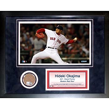 【中古】【輸入品・未使用】Steiner Sports MLBボストンレッドソックスHideki Okajima Mini汚れコラージュ