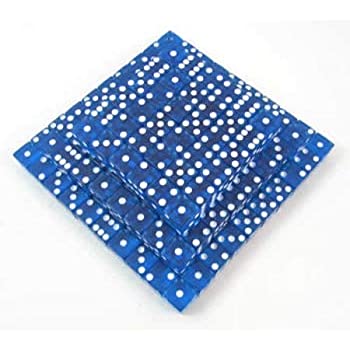 【中古】【輸入品・未使用】Blue Transparent Squared 12mm D6 200ea｜スカイマーケットプラス