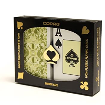 【中古】【輸入品・未使用】2 Deck Set of Copag Misto Saraswati 100% Plastic Playing Cards - Comes with Bonus Copag Cut Card