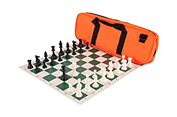 【中古】【輸入品・未使用】Deluxe Chess Set Combination - Solid Plastic - Orange