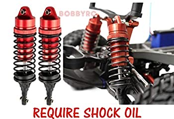 【中古】【輸入品・未使用】Racers Edge Traxxas Slash 2WD 4WD Aluminium Front Shock Set RED RCE1849R