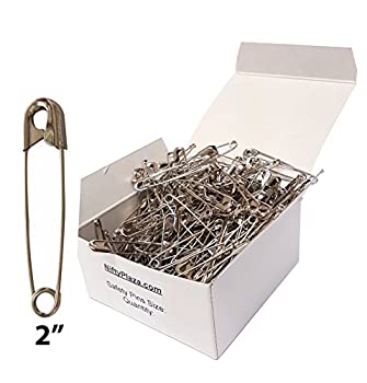 【中古】【輸入品・未使用】NiftyPlaza 1000個 特大 2インチ 安全ピン ? 高耐久 工業強度 ニッケルメッキ 錆びにくい (1000安全ピン)