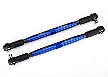 【中古】【輸入品・未使用】Traxxas tra7748?X Toeリンク、x-maxx (チューブblue-anodized、7075?- t6アルミ、よりも強いチタン) ( 157?mm ) ( 2?) /ロッドEnds