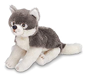 【中古】【輸入品・未使用】Bearington Lil' Nanook 小さなぬいぐるみ 動物 グレー オオカミ 7インチ|スカイマーケットプラス