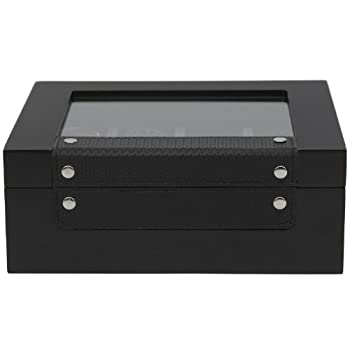 【中古】【輸入品・未使用】Valetスポーティメンズ木製ブラックカーボンファイバーWatchesジュエリーボックス Valet Small