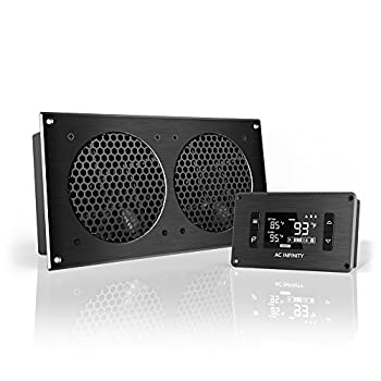 【中古】【輸入品・未使用】AC Infinity AIRPLATE T7%ｶﾝﾏ% Quiet Cooling Fan System with Thermostat Control%ｶﾝﾏ% for Home Theater AV Cabinets by AC Infinity